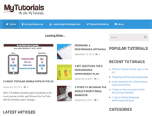 Tablet Screenshot of mytutorials.com